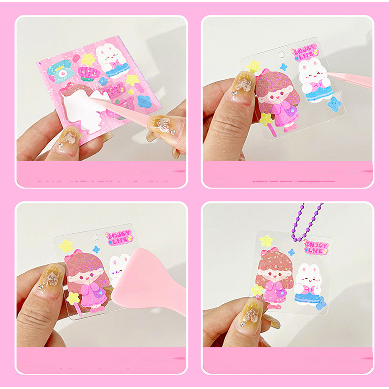 DIY SET ACRYLICS CHAINS ATAU DIY SET GANTUNGAN KUNCI ACRYLICS @banyak