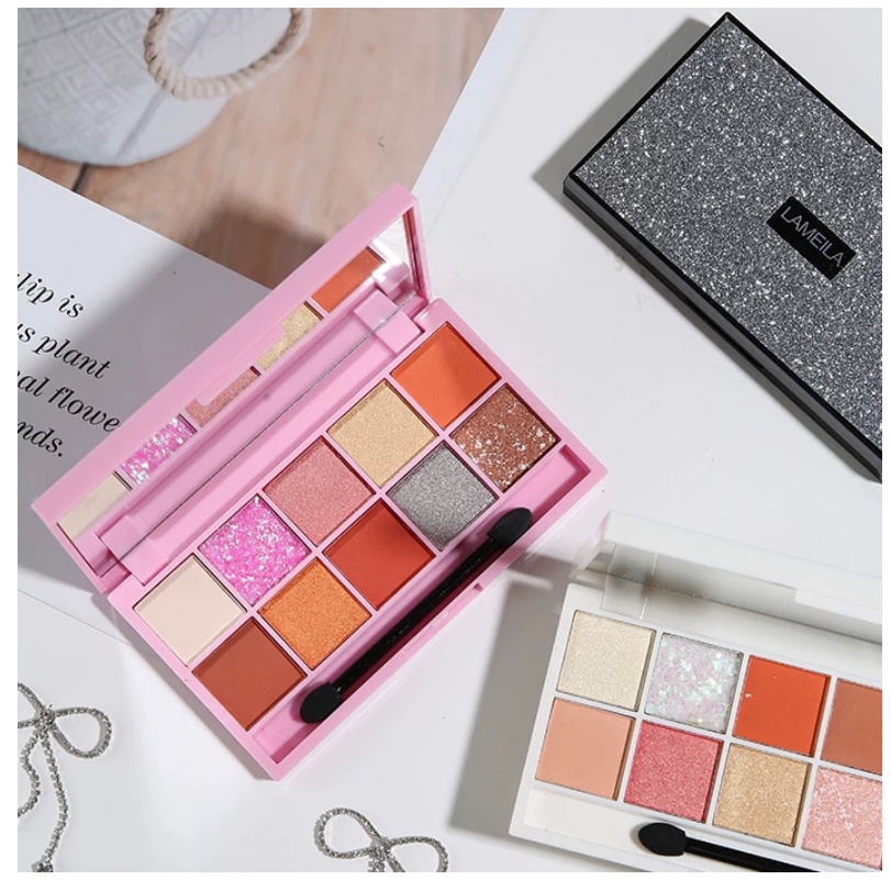 Lameila Lamailai eyeshadow 10 color casing gliter pigmentted LM5055