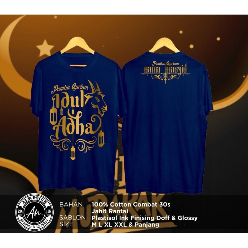 kaos panitia qurban2023 sablon plastisol combat 30s/kaos panitia qurban kekinian
