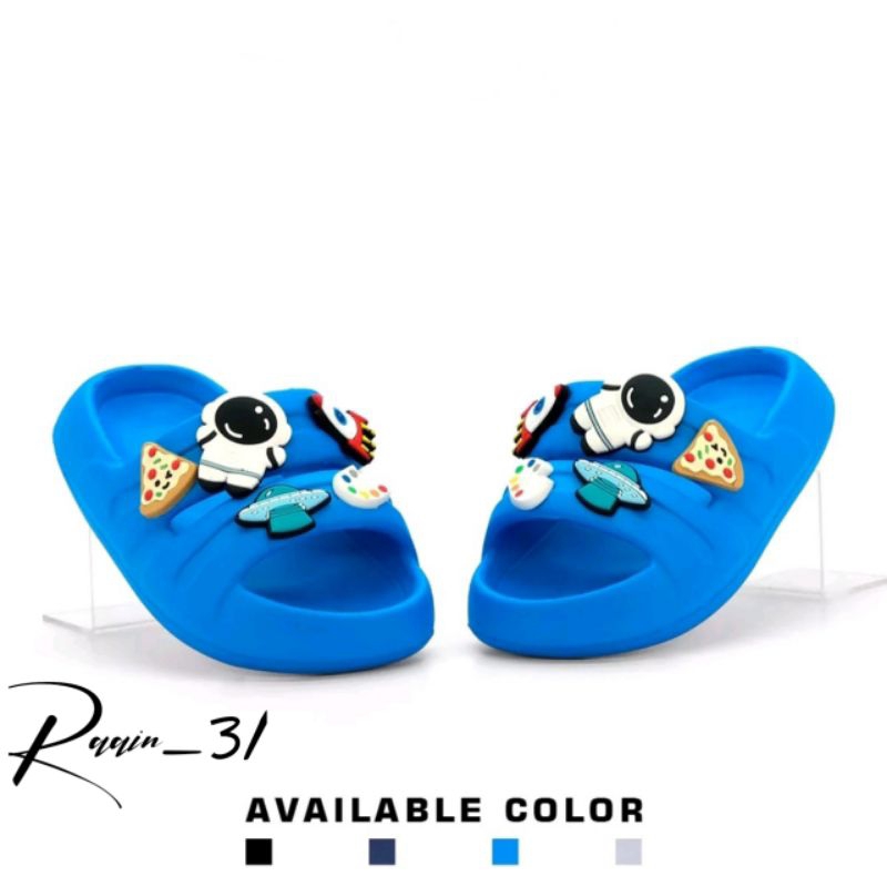 New oricon Sandal anak laki-laki terbaru Sandal anak motif astronot kekinian