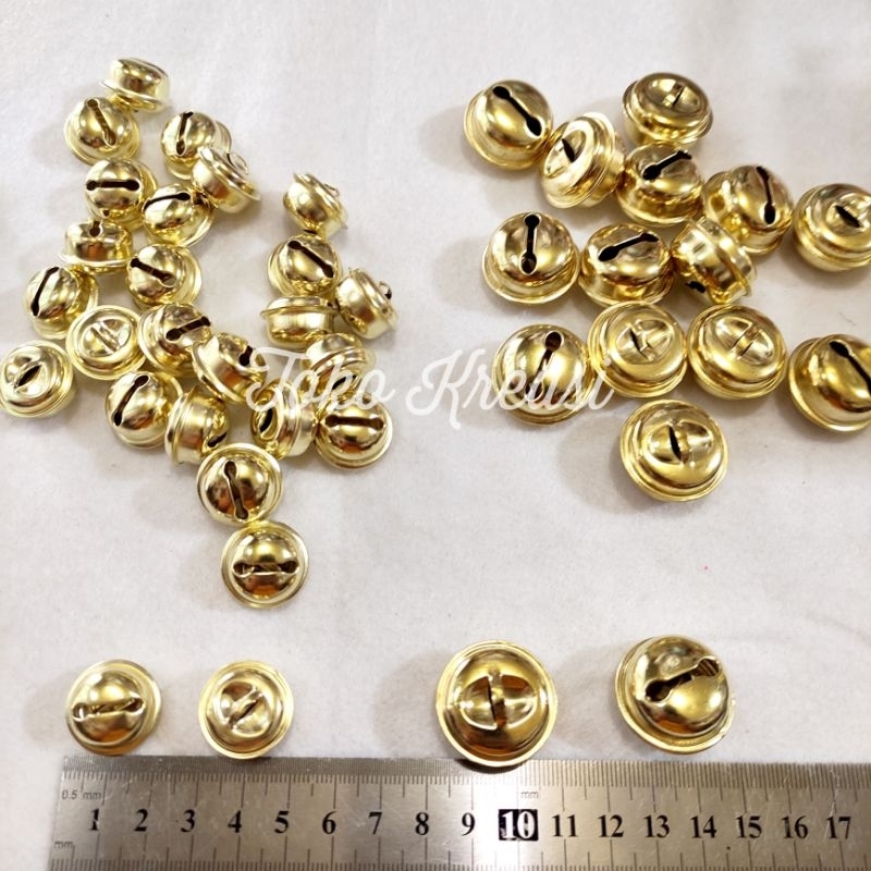 (Per Pcs) Lonceng Doraemon Gold / Lonceng Kucing / lonceng Gold 20mm - 26mm