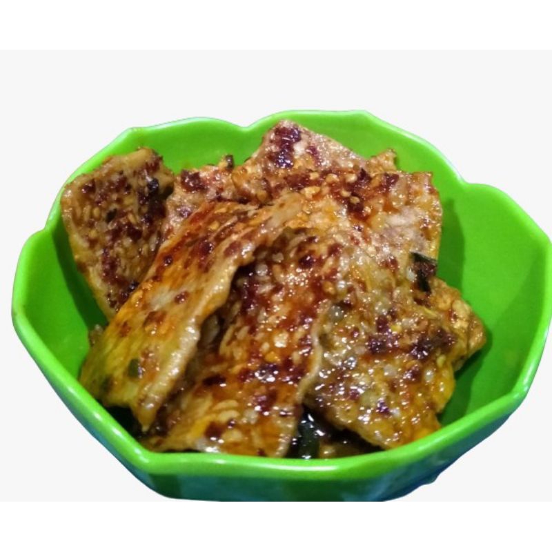 

Kripik Tempe Pedas , Original, gurih, renyah, cemilan