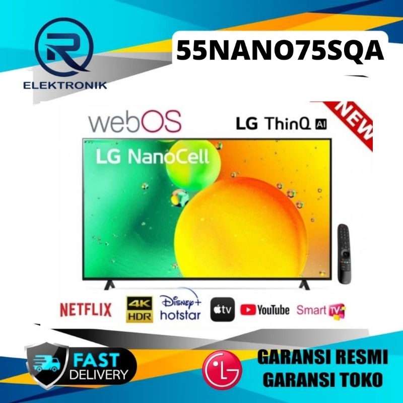 SMART TV LG 55NANO75SQA 4K 55 INCH UHD DIGITAL TV 55NANO75