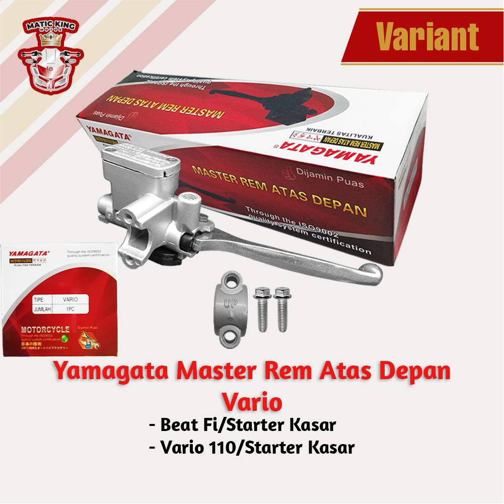 Master rem kanan assy Honda Scoopy Beat Vario Karbu Fi 110 Hitam Yamagata