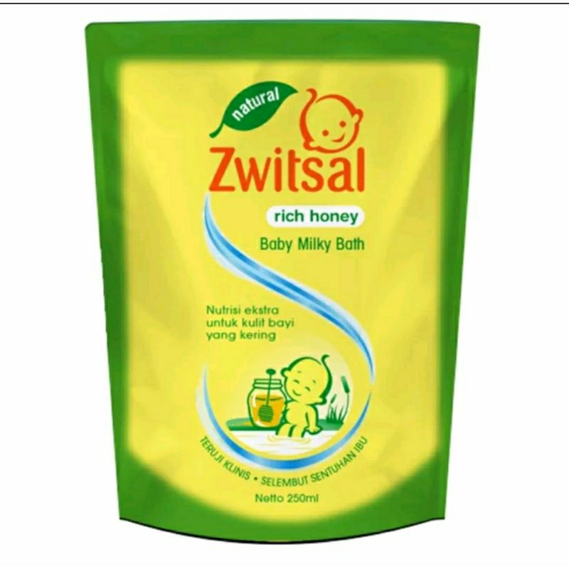 Zwitsal Baby Milk Bath Rich Honey 250ml