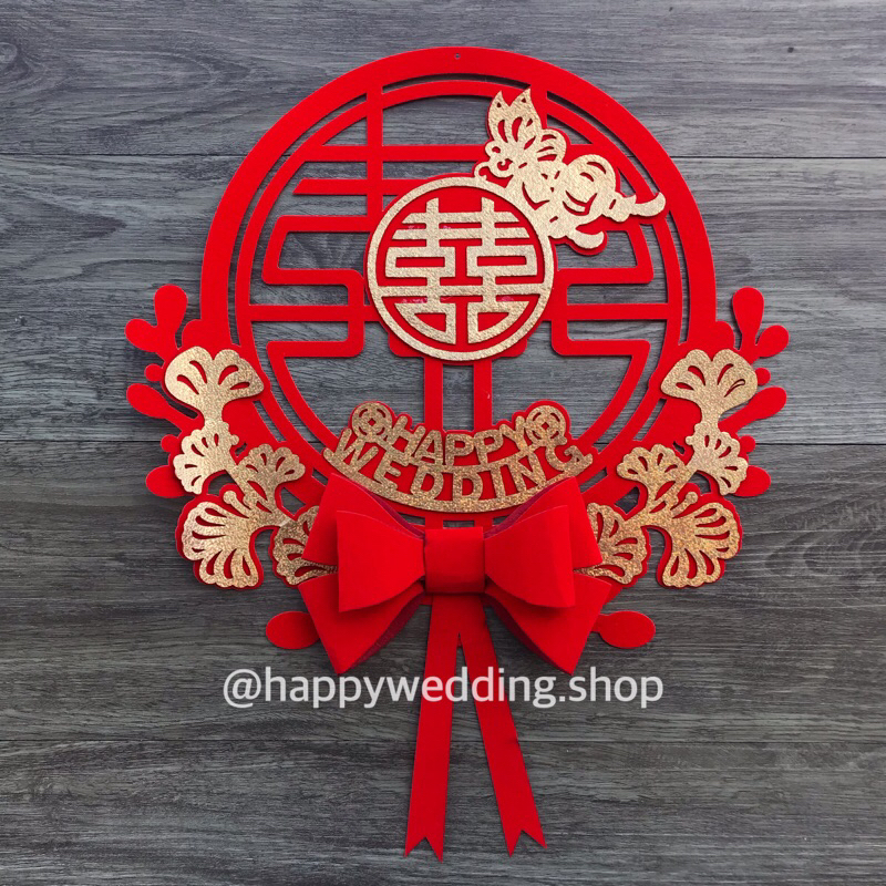 

Stiker Shuang Xi 3D / Stiker Shuang Xi 3D Bunga Pita