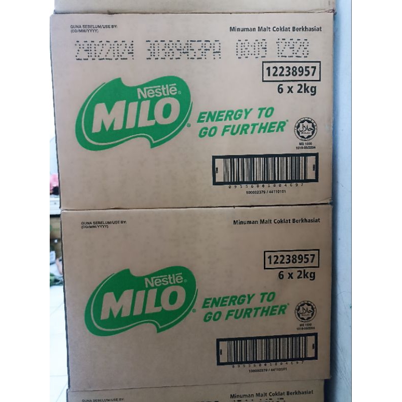 

Milo 2kg per dus/kotak (6 × 2kg)