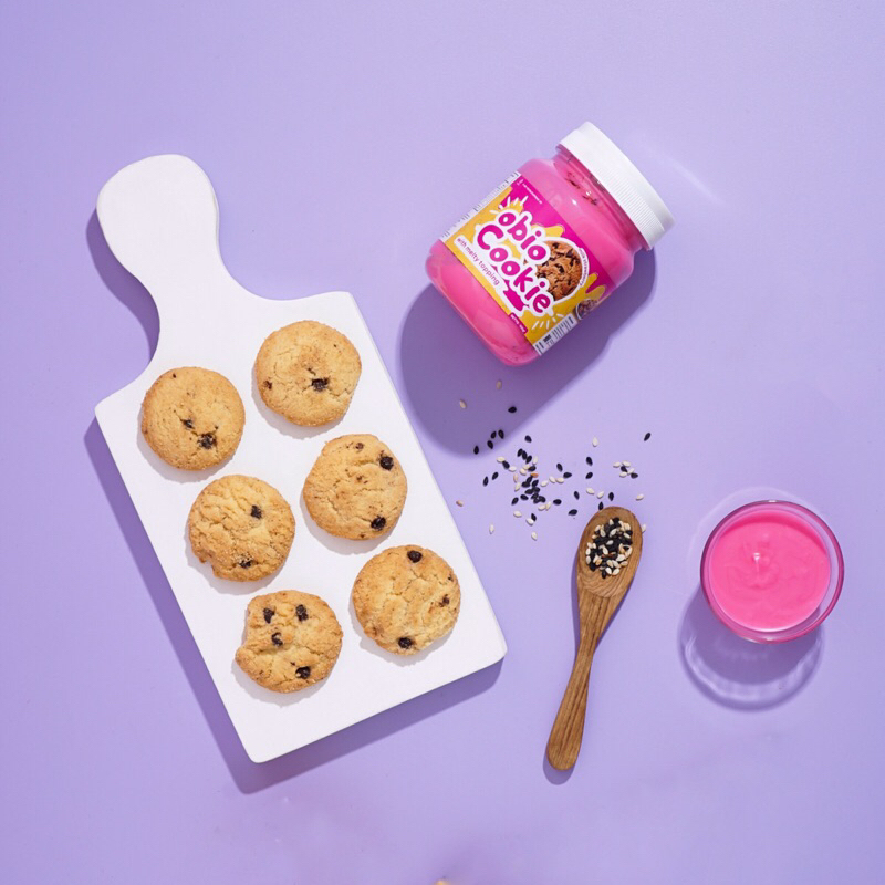 OBIO COOKIE - Cookies with Melty Chocolate, Snack Cookies Jar, Snacktok Lumer HALAL Produk Lokal