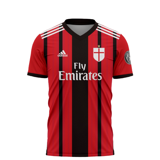 JERSEY AC MILAN 2014 FULL PRINTING FULL PRINTING