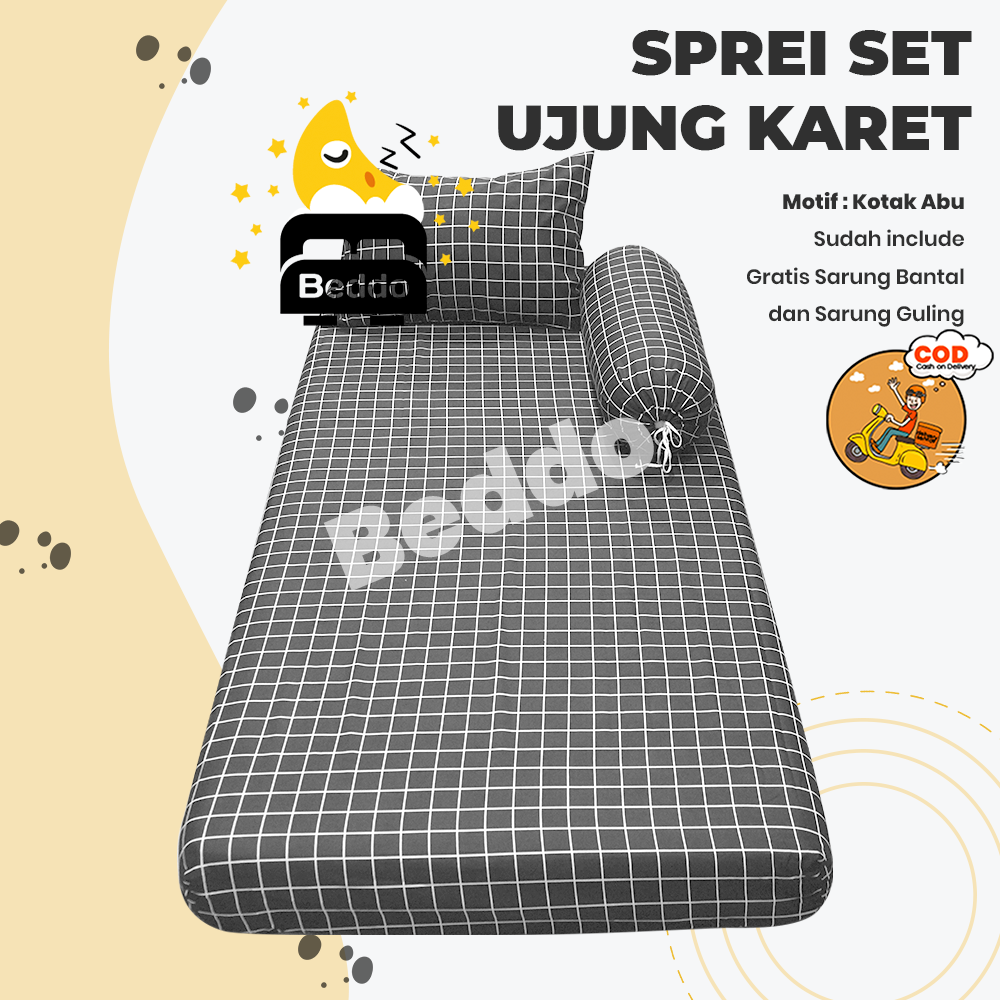 Sprei Aesthetic Doble Bed 120x200 - Sprei No.3 - Sudut Karet