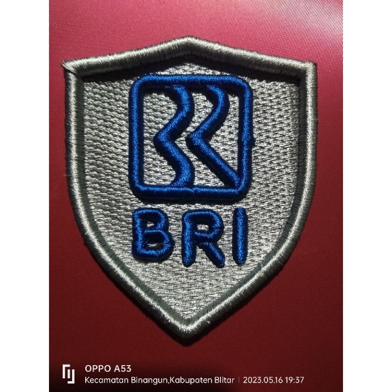 Bordir Timbul Logo BRI