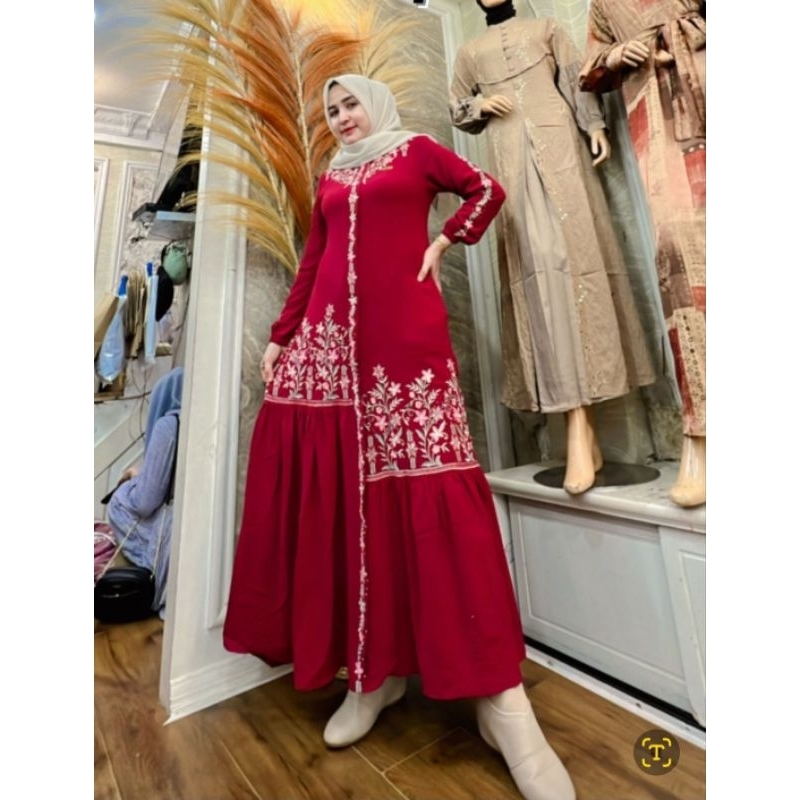 Gamis bordir aceh by Ria