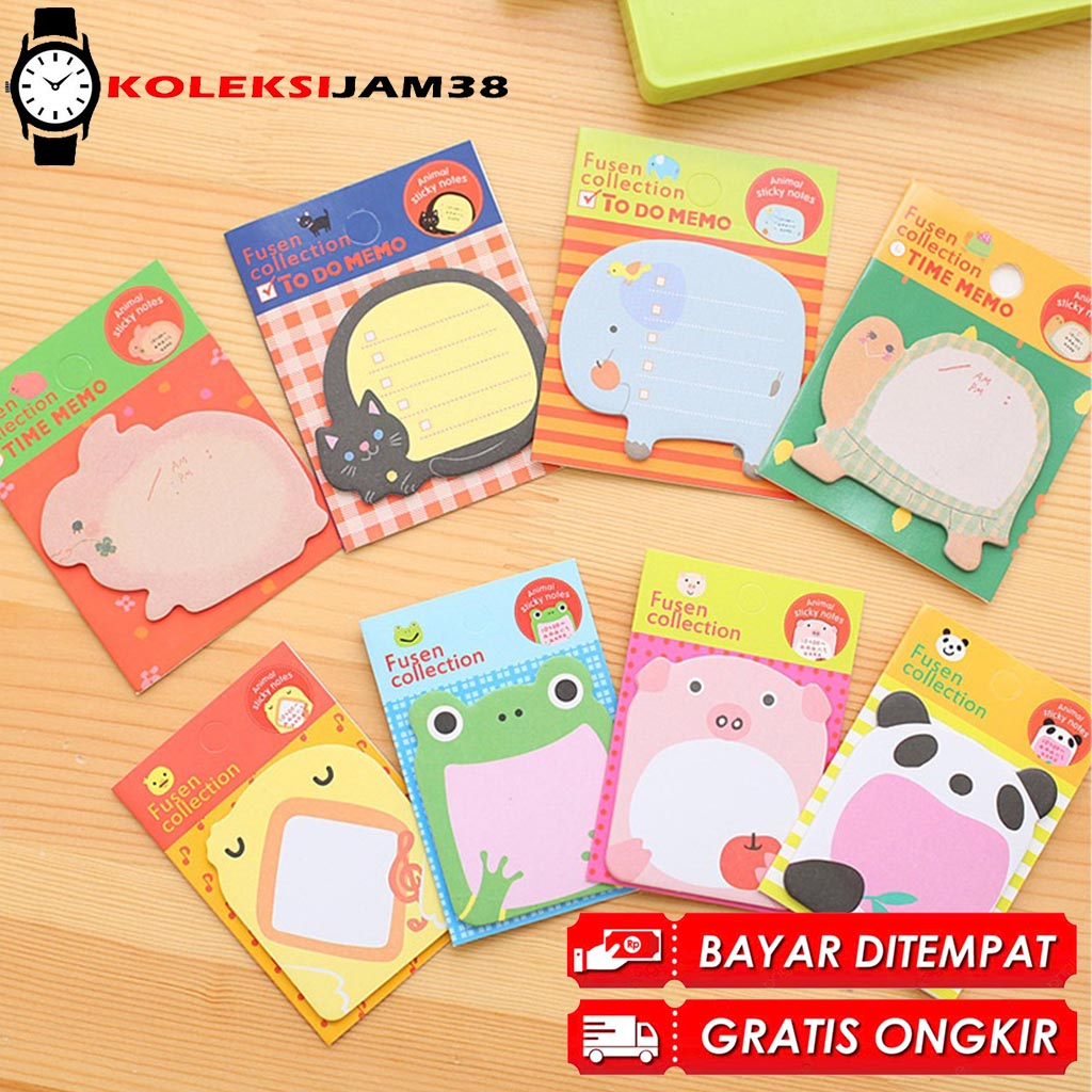 

BISA COD ! Tempelan Kertas Catatan Grosir Memo Note Karakter Animal Lucu Unik / Sticky Notes Karakter Animal