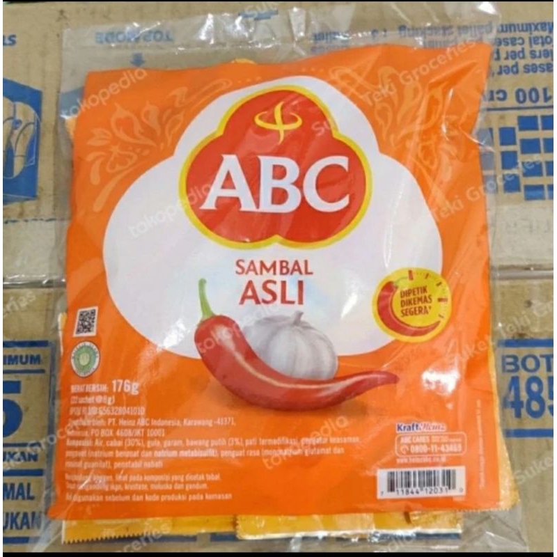 

1 pak sambal ABC asli stick sachet all varian
