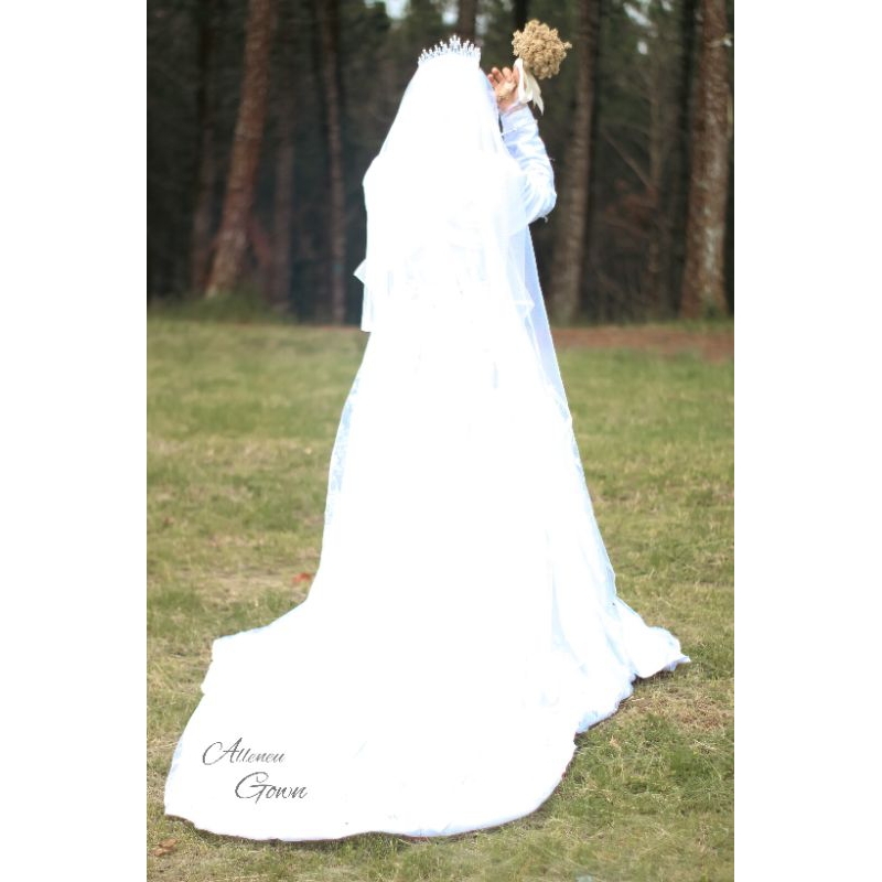 ( ALANA DRESS ) GAUN PENGANTIN MUSLIMAH EKOR /GAUN AKAD/ GAUN SYARI/KEBAYA/WEDDING DRESS/GAUN PENGAN