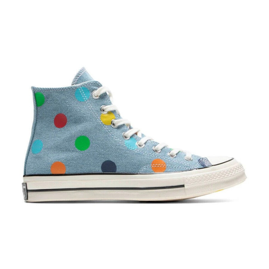 CONVERSE X GOLF LE FLEUR CHUCK 70S HI POLKA DOT BLUE ORIGINAL RESMI