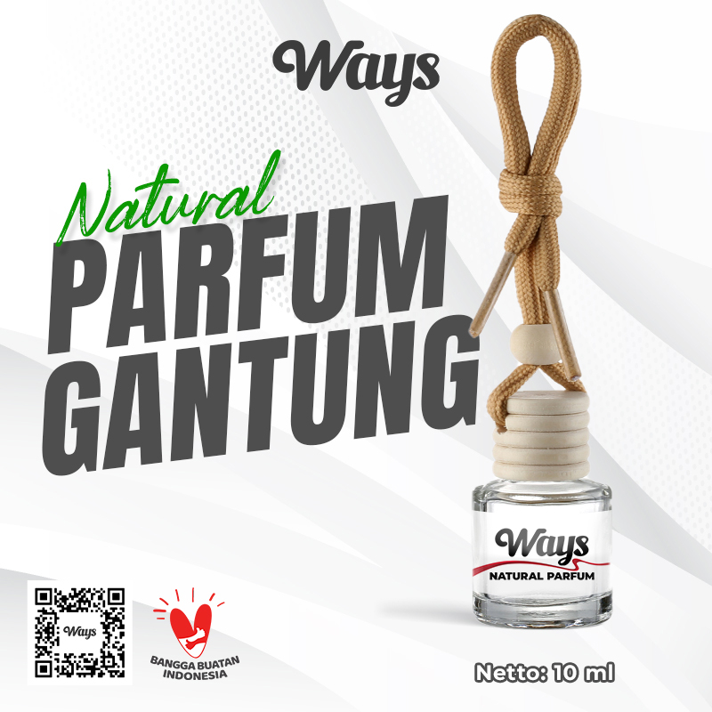 [A020] Parfum Gantung Mobil Botol Kaca Pengharum Interior Ruangan Kamar Toilet Ways - 10ml