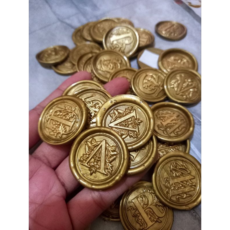 

seal wax stempel siap pakai Alphabet huruf R-Z warna