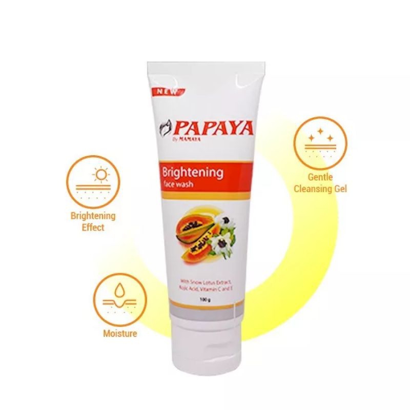 Facial Wash Mamaya Brightening 100 ML BPOM original