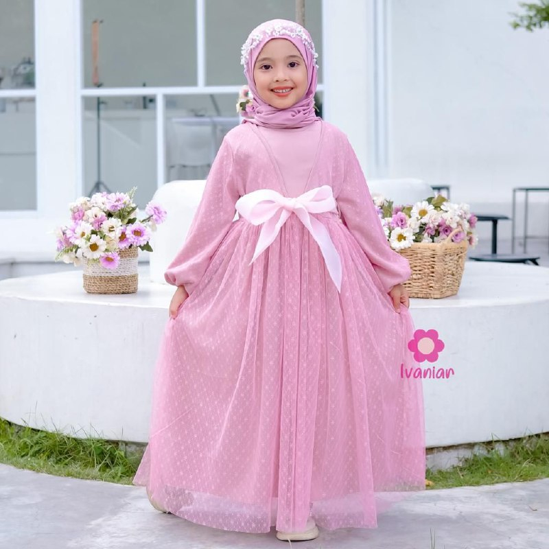 AfsheenaStore Lady Dress/Gamis Anak/Dress pesta