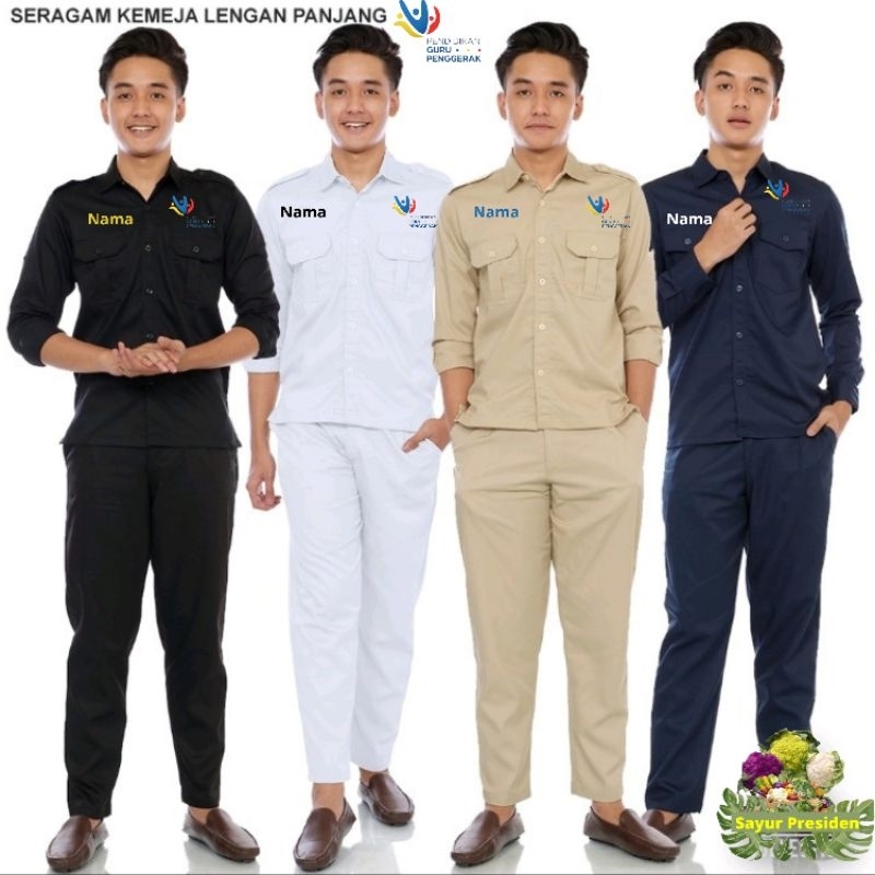 Seragam Guru Penggerak/ stelan pakaian Guru Penggerak/ baju guru penggerak/ celana guru penggerak / 