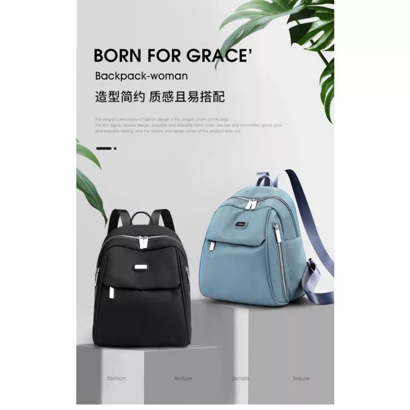 ORIGINAL Tas Ransel Chibao Wanita IMPORT KOREA Super Tebal Elegan Design Terbaru