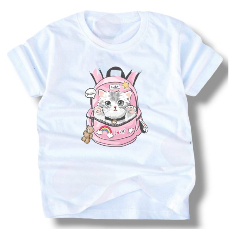 PROMO KAOS ANAK KUCING...!!!BAJU ANAK//KAOS ANAK//PAKAIAN ANAK//KAOS KARAKTER//SUPERHERO//KARTUN//REALPICT//TERLARIS//TERMURAH//USIA 1-9 TAHUN//TERLUCU//