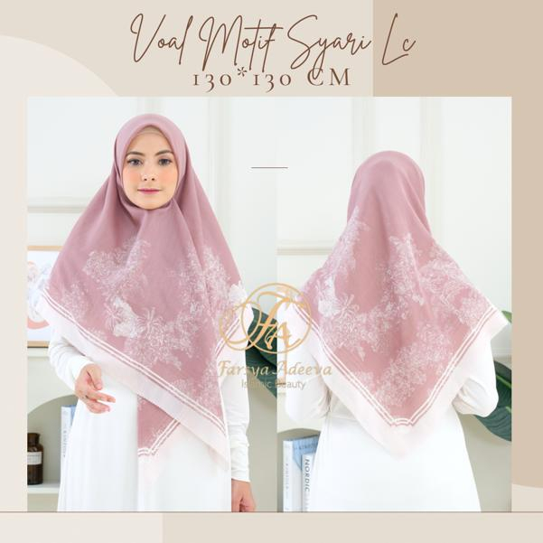 KERUDUNG SEGI EMPAT SYAR'I DEENAY LASERCUT KW KERUDUNG SEGI EMPAT JUMBO MOTIF TERBARU NAYLA HIJA'B