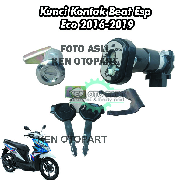 Kunci Kontak Key Set Motor Beat ESP Eco 2016-2019/Kunci kontak set