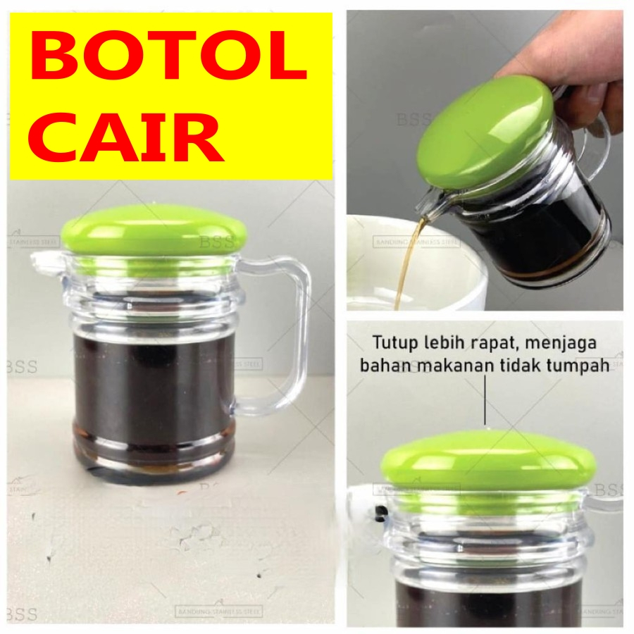 Tempat Kecap Asin Botol Bumbu Garam Lada Saus Chili Oil Minyak Sendok Teko