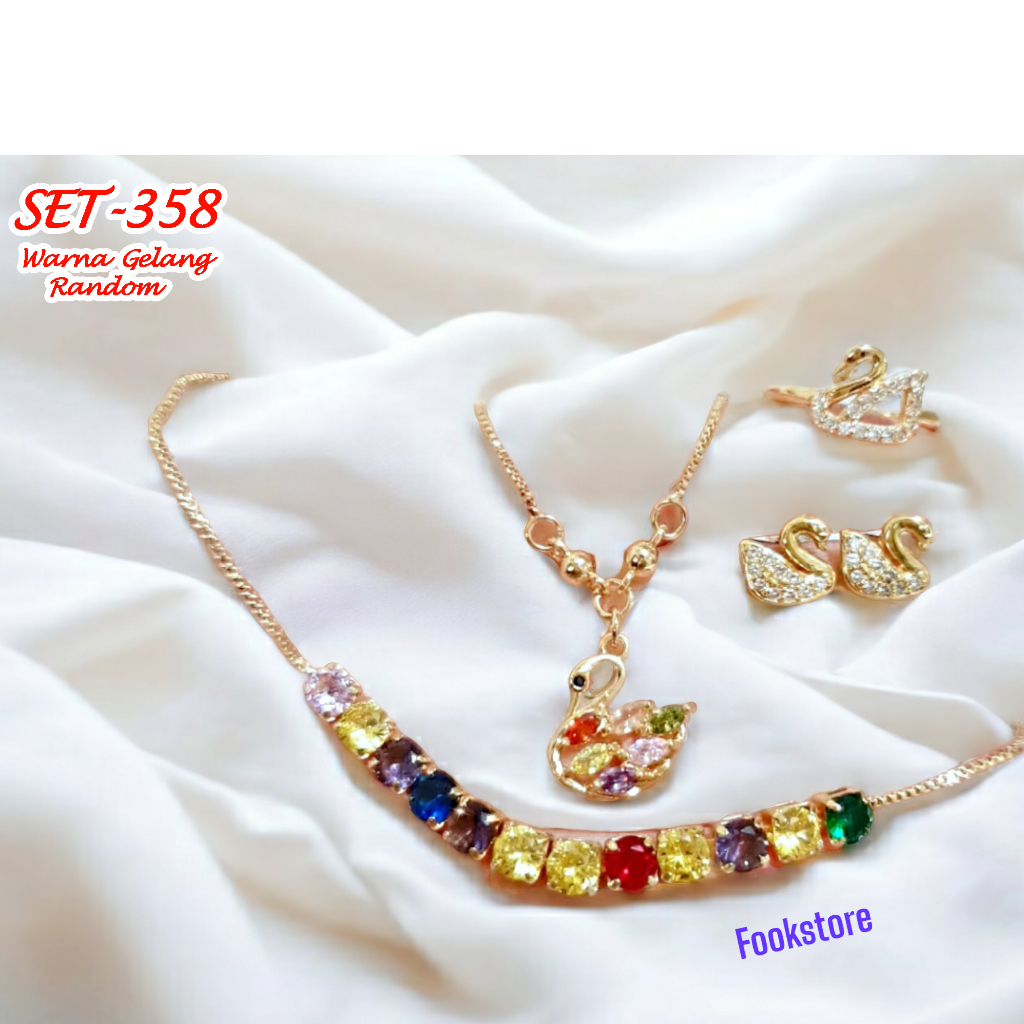 SET PERHIASAN GELANG SERUT DEWASA  ANTI ALERGI/SET-358