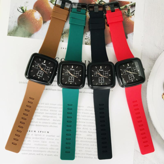 BAJ Jam Tangan Pria Wanita Sport Chrono  Korea Fashion Quartz Silikon Rubber Analog Watch RM081