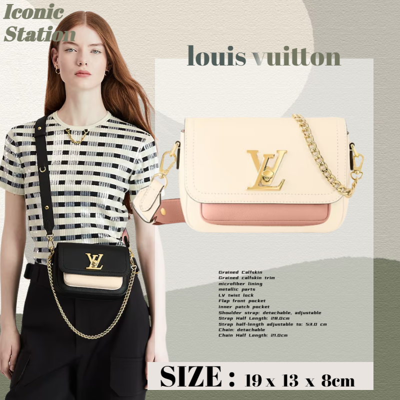 Louis Vuitton M81718 Lockme Tender Pochette, Pink, One Size