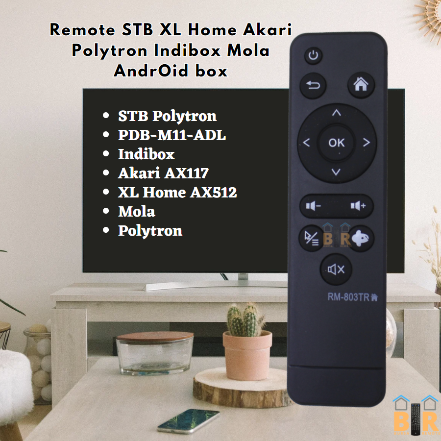 Remot Remote TV MOLA 803tr POLYTRON inibox Android stb tanpa setting