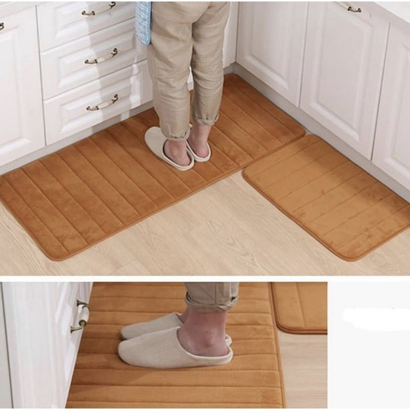 Memory Foam Mat SET / Keset Kaki Rumah Dapur Pintu Kamar Anti Selip