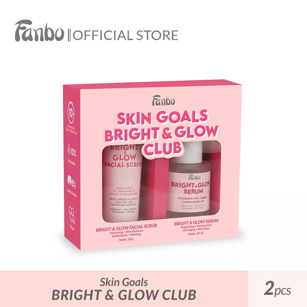 ❤ MEMEY ❤ FANBO Skin Goals Bright &amp; Glow Club | Serum 20ml