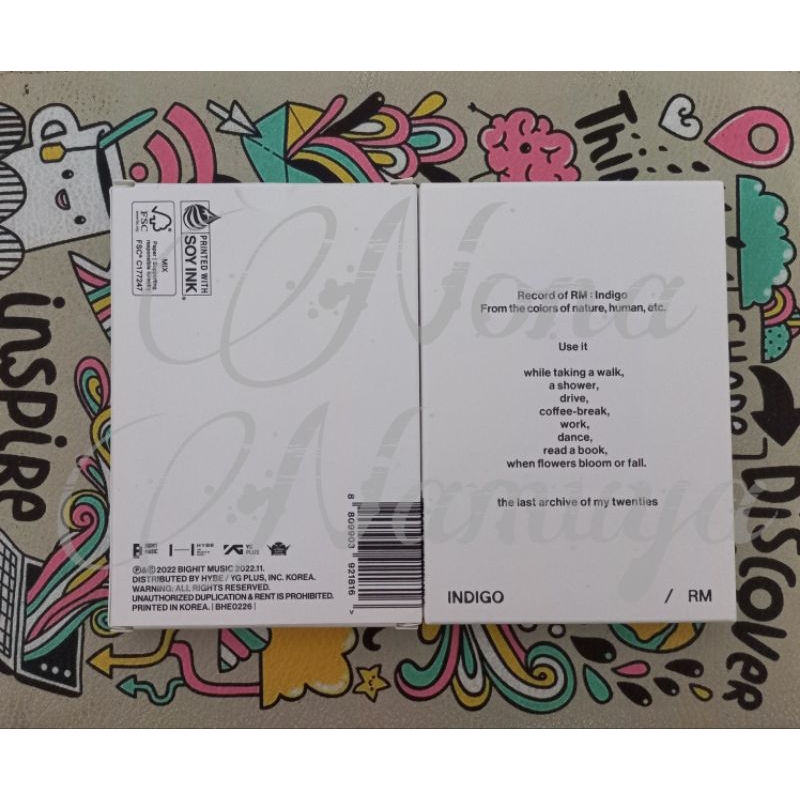 [SHARING] RM (BTS) Solo Album 'Indigo' Postcard Edition (Weverse ver)