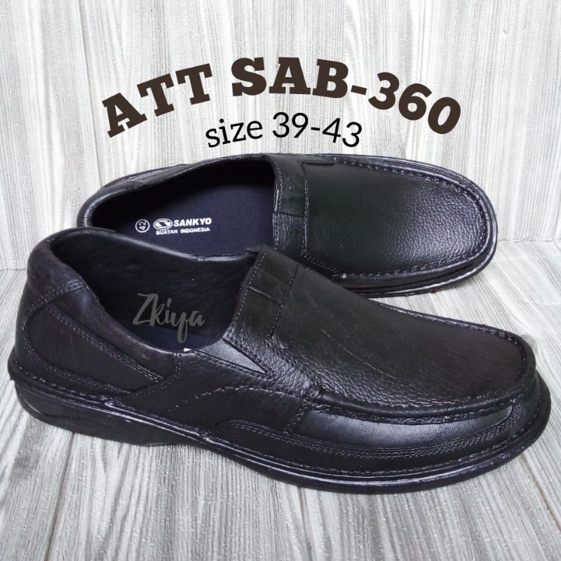 Sepatu Karet Pria - Sepatu Pantofel Karet Pria ATT AB 668 Hitam - Anti Air &amp; Anti Slip