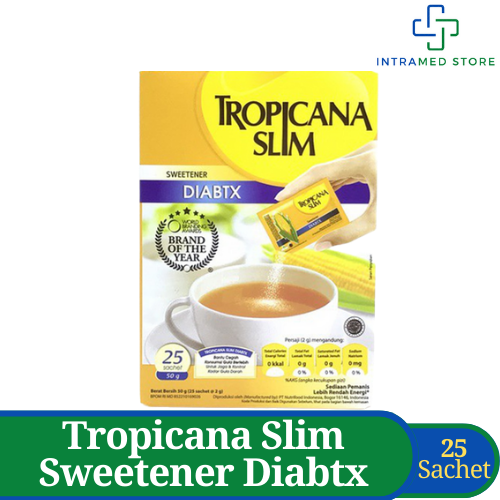

Tropicana Slim Sweetener Diabtx 25 Sachet - Pemanis Untuk Diabetes