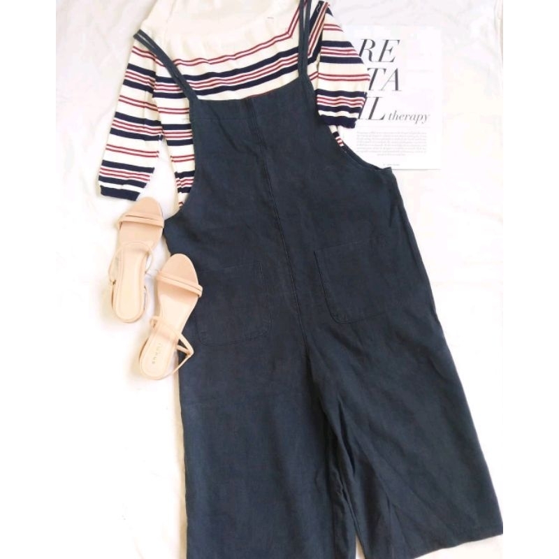 NB Denim Kulot Overall Pants