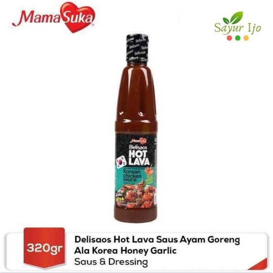 

Mamasuka Delisaos Hot Lava Honey Garlic 320 Gram / Botol Saus Ayam Goreng Bawang Madu Bumbu Masakan Sauce Instant