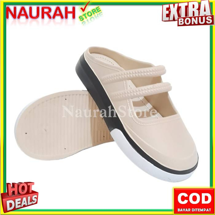 Sendal Slop Wanita Balance 061 A1 Sandal Viral Empuk Nyaman Bahan Karet Lentur Rubber Jelly