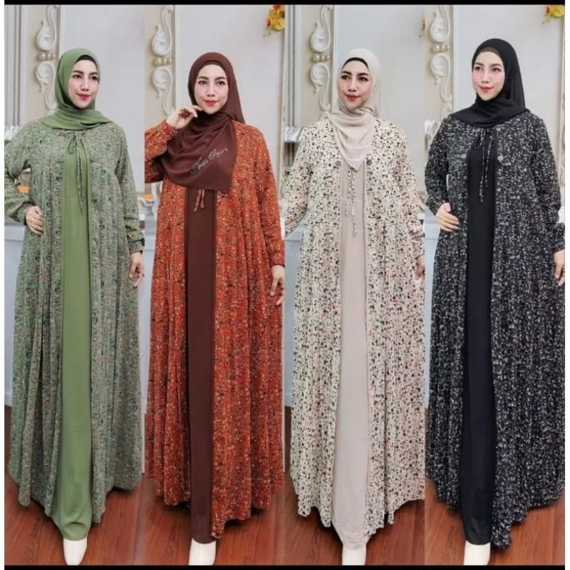 NAYLA SET INER AUTER gamis wanita