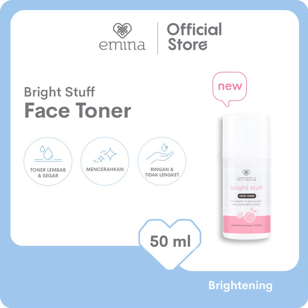 ✨ AKU MURAH ✨ BRIGHT STUFF FACE TONER 50 ML ISI 6 PCS