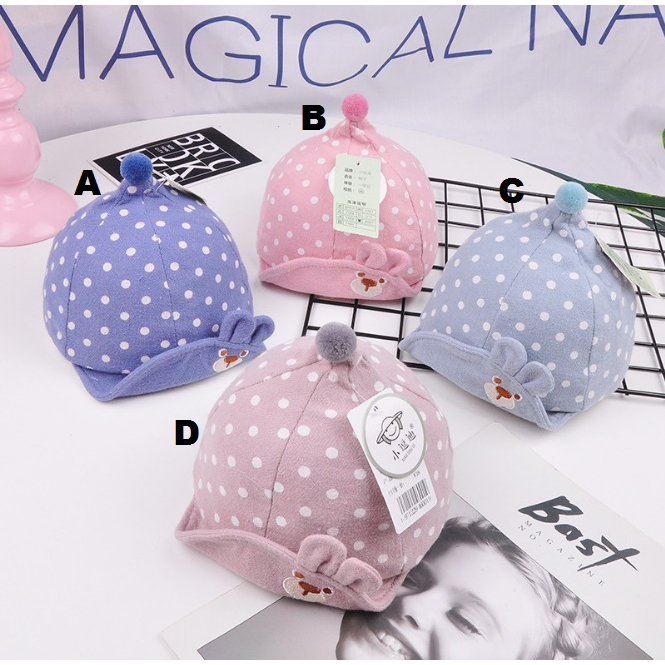 Topi Anak Kecil Polkadot