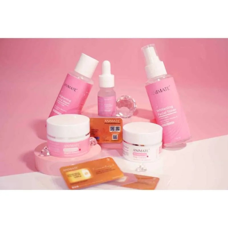 ANIMATE Skincare Series - Serum/Day Night Cream/Facial Wash Toner Original BPOM