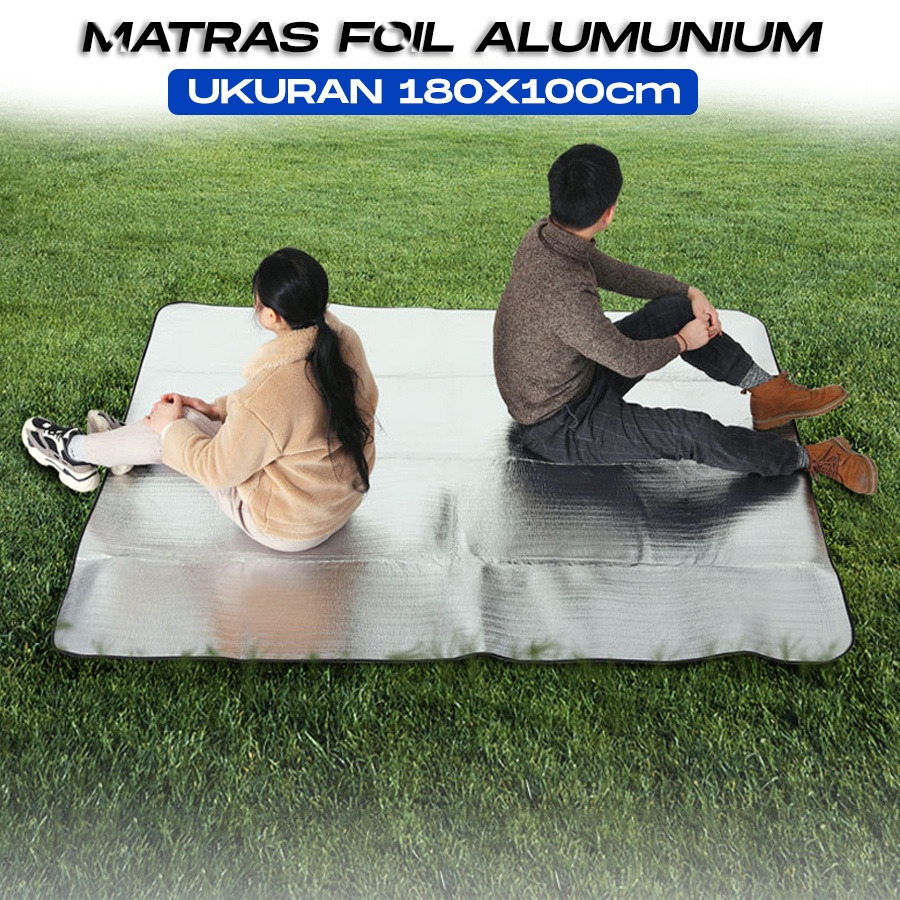 Matras Alumunium Foil 200 X 100 Cm Tikar Matras Foil Single Side Double Side Dua Sisi Camping