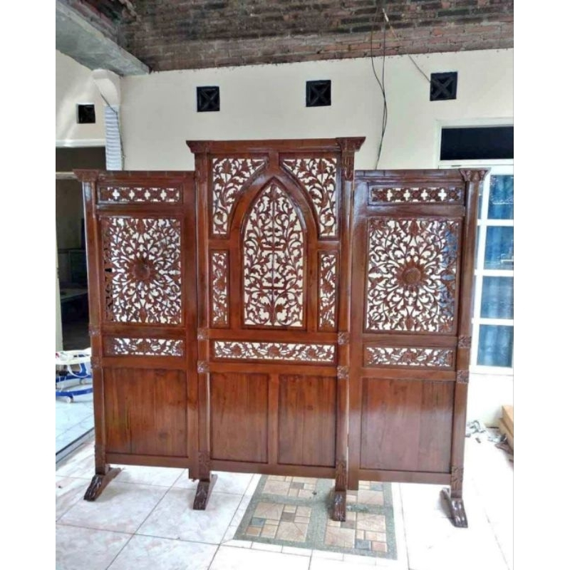 Sketsel Jati Ukiran Gapura