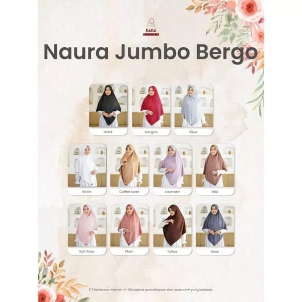KEKE HIJAB INSTAN JUMBO NAURA,NAURA HIJAB INSTAN,HIJAB INSTAN JUMBO POLOS,HIJAB INSTAN WANITA MUSLIM