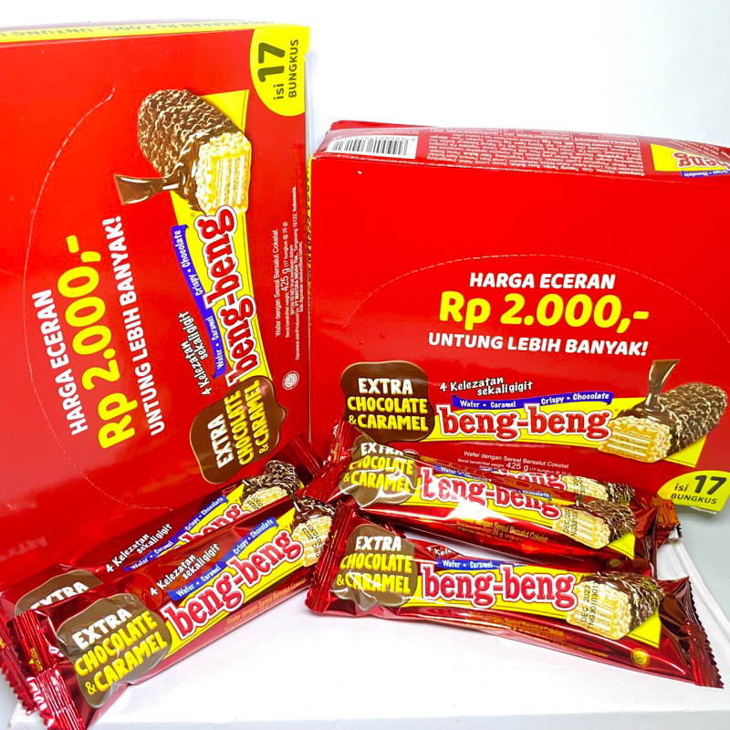 

BENG BENG Extra Chocolate & Caramel 4 Kelezatan Sekaligigit 525gram 17pcs